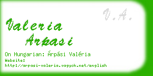 valeria arpasi business card